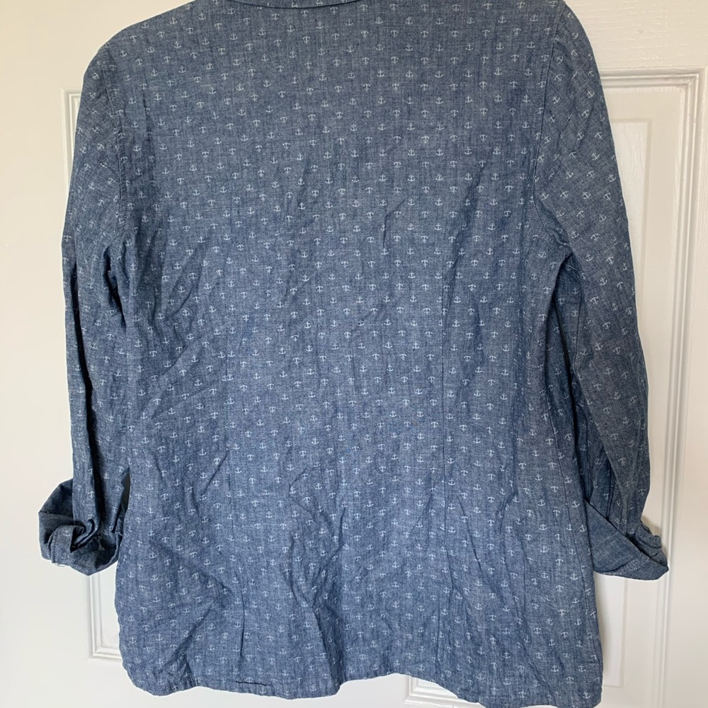 Chambray Anchor Button Down - image 2